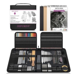 Kit De Dibujo, 126 Piezas, Juego De Lápices Para Bocetos