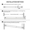 KUANVE 2 Pcs Window Security Bars, Adjustable Sliding Glass Door