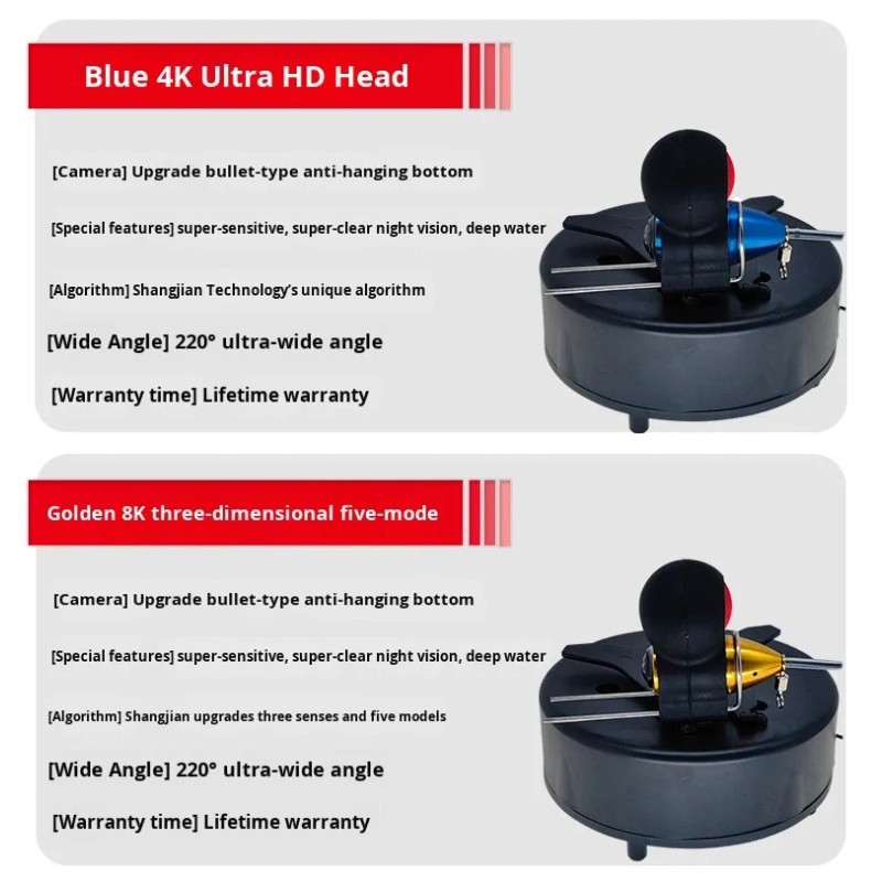 Split-Screen Live Streaming Fish Finder, Connect Wirelessly to Your Mobile