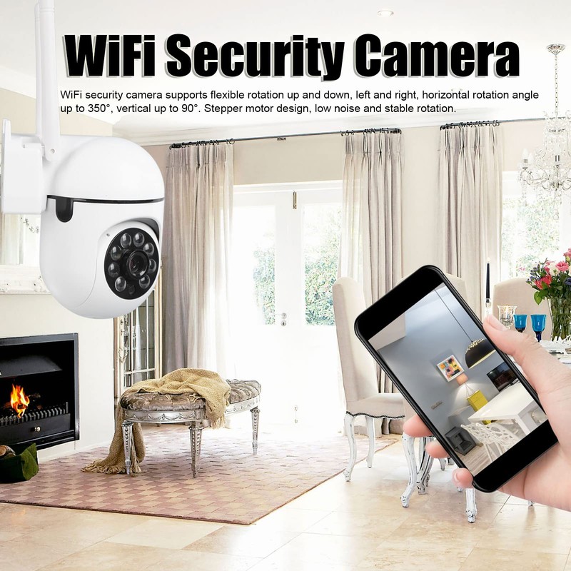 WiFi Security Camera, 1080P Wireless Outdoor Home Monitoring Camera, 2-Way