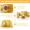 SAMIQU Brass Atomizing Nozzle - Adjustable, High-Pressure Irrigation Spray Misting
