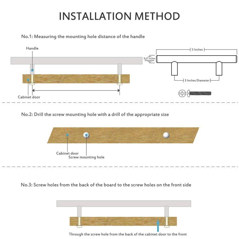 Ravinte 30 Pack | 5 Inch Cabinet Pulls Matte Black