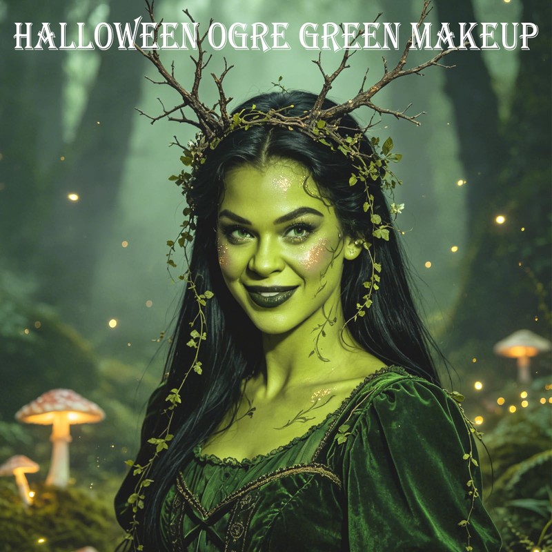 Ogre Green Face Body Paint, Water Based Body Paint,Elphaba Green