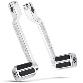 Stainless Steel Heel Toe Shift Lever Pegs Shifter Lever Pegs Fit for Harley Touring Road Glide Street Glide Electra Glide 1988-later FL Softail 1986-later Tri Glide Trikes 2008-later Chrome