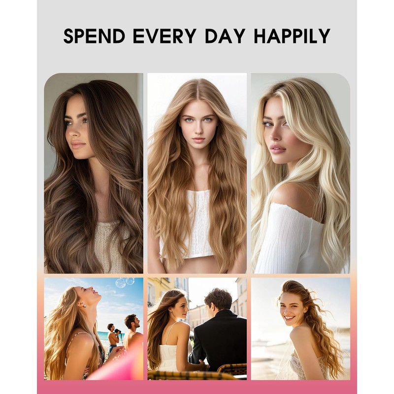 Youngsmile Real Human Hair Clip in Extensions Color 2 Darkest