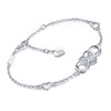 Billie Bijoux Women 925 Sterling Silver Infinity Bracelet Forever Love”