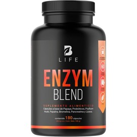 Enzimas Digestivas | 180 Cápsulas | Ingredientes Naturales | Enzym Blend | B Life.