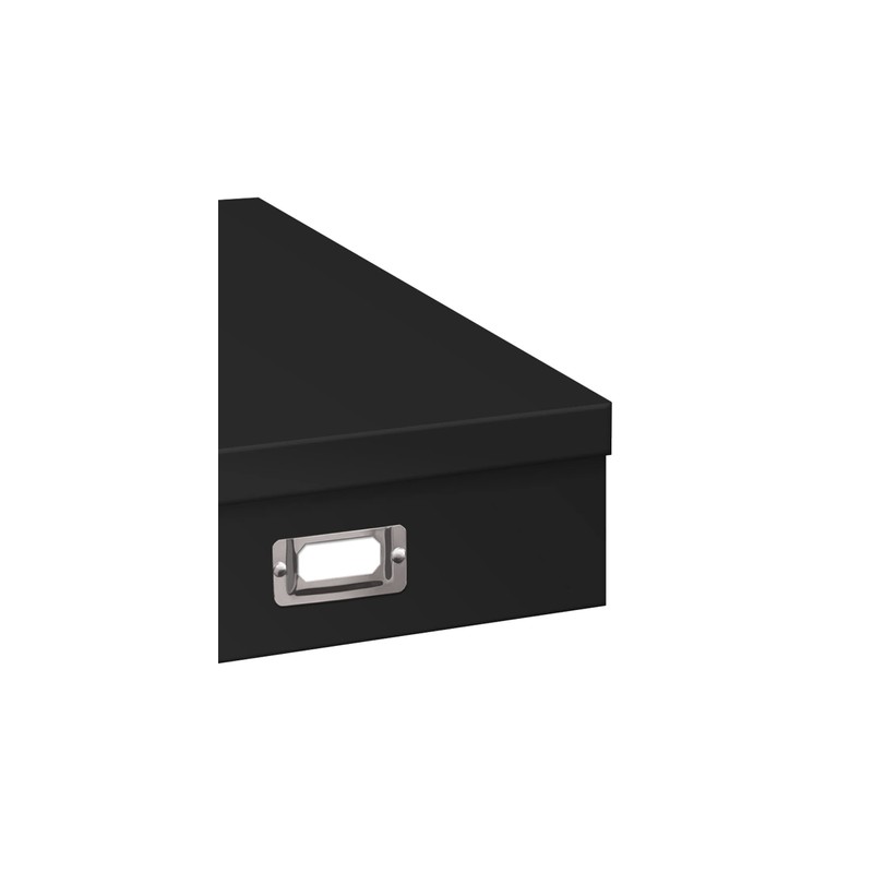 Pioneer Jumbo Scrapbook Storage Box, Black, 14.75 Inch x 13