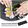TOVINANNA 1 Sheet Japanese Nail Art Stencils Durable Airbrush Stickers