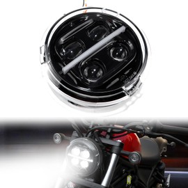 LUXEMOTO CMX500 LED Headlight for Honda Rebel 20-23, Front Headlights Head Lamp with High-Low Beam DRL for Honda Rebel CMX500 ABS SE 2020-2023 Accessories