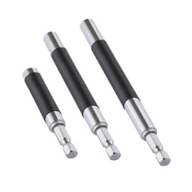 3PCS Bit Holder, HIA Magnetic Drill Bit Holder Extension, small (3.07"–4.6"), medium (4.7"–7.8") and large (5.5"–9.4")