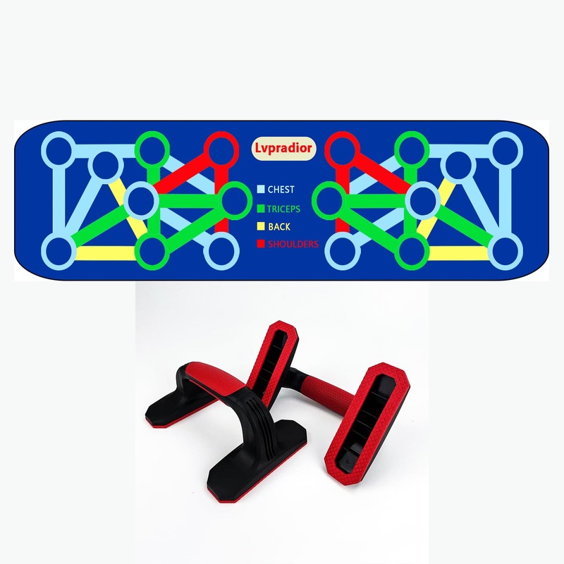 Lvpradior Push Up Board, Multi-function Home Gym Equipment, Portable Pushup
