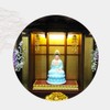 Yoraku Aluminum Lotus Kasa Buddhist Altar, Gold Plated Buddhist Altar,