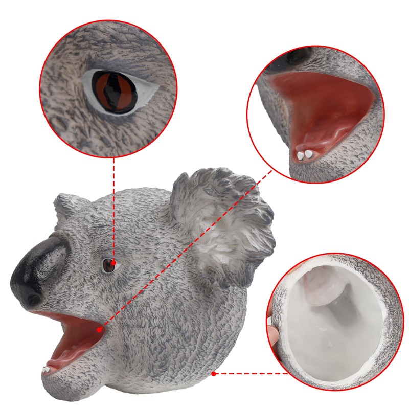 Andux Animal Hand Puppet Realistic Soft Rubber Interactive Role Play