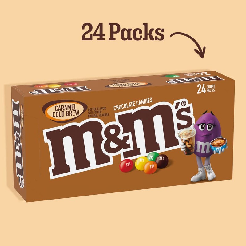 M&M'S CARAMEL COLD BREW SINGLES 1.41 OUNCES PER BAG 24