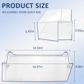 Door Shelf Bin for Whirlpool WRS325SDHW00 WRS312SNHB00 WRS315SNHM01 WRS325SDHZ00