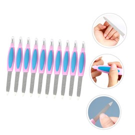 Mikinona 10pcs Dual Ended Nail Files Durable Nail Buffering Polishing Tools for Manicure and Compact Design for Easy Handling Suitable for Fingernails and Toenails