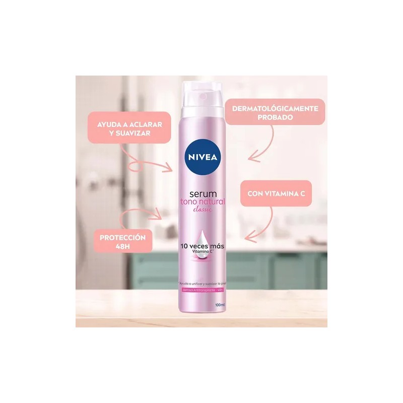Desodorante Serum Tono Natural Classic 100ml Nivea