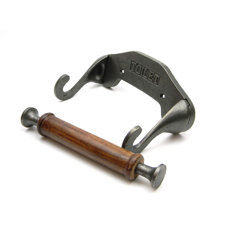 Oakcrafts - Victorian Style Toilet Roll Holder Antique Cast Iron