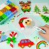 WEVOL 6350 Piece Iron-On Beads Set, Christmas Beads 5 mm,