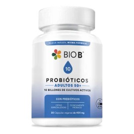 Bio B 30 Cápsulas Probióticos Adultos 50+10 Billones