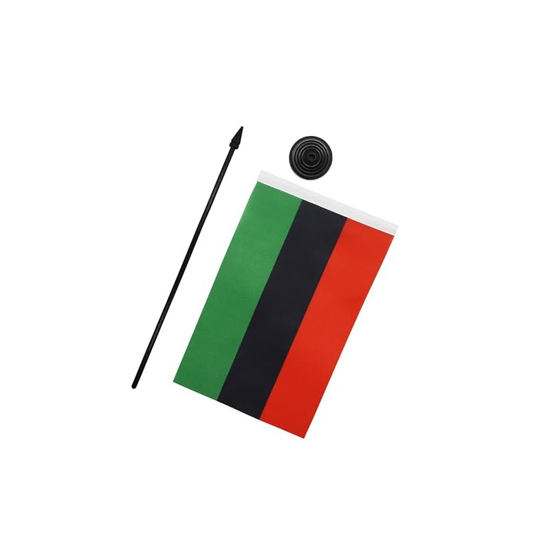 AZ FLAG Pan African Table Flag 8.25" x 5.5" Small