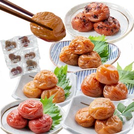 Fukui Plum 6 Flavor Trial Set, 1.1 oz (30 g) x 6 Flavors, Honey, Additive-Free Pickled Perillon, Salt, Konbu, Bonito, Sweet Salted Flavor, Set Product, Compare to Eat, Rice, Fukui Prefecture Koei