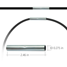 Metal Connectors for 7mm Diameter Glassfiber Garden Stakes Connecting, Joint Accessories for Plant Raising Greenhouse Garden Hoops or Tent Support Rod (Inner Dia 7mm)