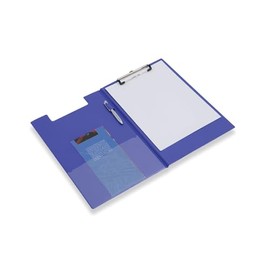 Rapesco VFDCB0L3 Foldover Clipboard with Pocket, A4+, Blue