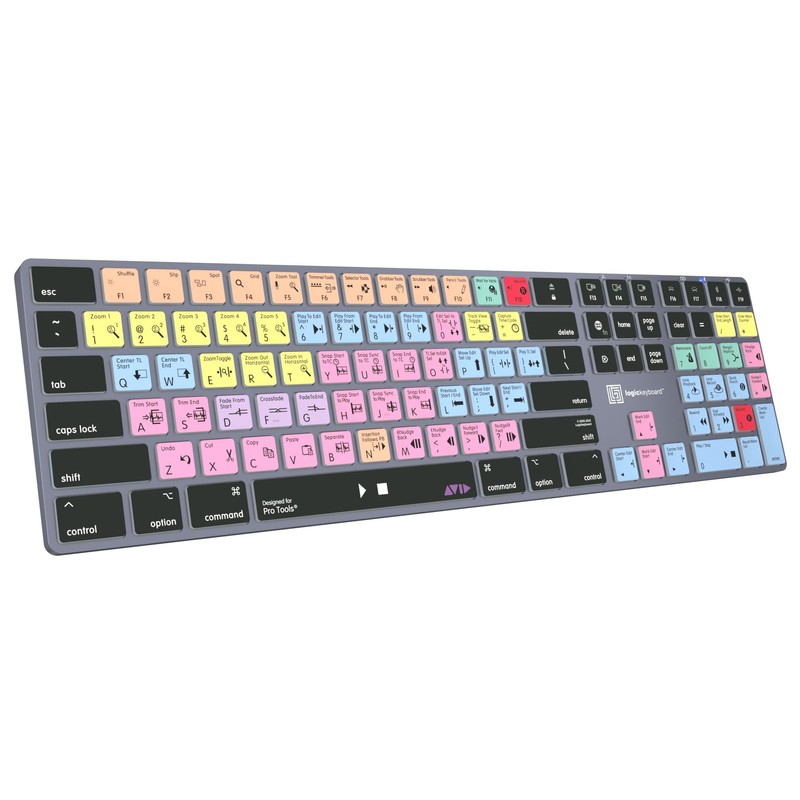 Logickeyboard Logickeyboard 'Titan' Wireless Backlit Designed for Composing in Avid