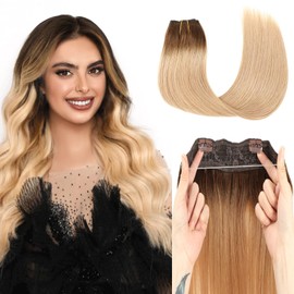 Tinashe Wire Hair Extensions Real Human Hair Straight Chocolate Brown To Caramel Blonde Invisible Wire Fish Line Hair Extensions Straight Human Hair Extension