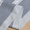 Blue Braided Striped Rustic Chenille Table Runner, Seasonal Embroidered Kitchen