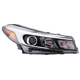 Headlight Headlamp Assembly Halogen Headlight Front Head Lamp Replacement For 2017 2018 Kia Forte (Right Passenger Side)