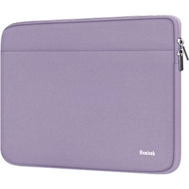 Laptop Sleeve 14 inch, Durable Shockproof Protective Notebook Cover Bag with Accessory Pocket, Carrying Laptop Sleeve Compatible for MacBook HP Lenovo Dell Asus Acer, Lilac Colour