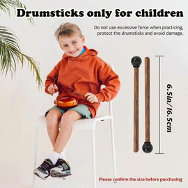 Haosie 4PCS Steel Tongue Drum Mallets, 6.5in Rubber Percussion Mallets, Drum & Percussion Accessories for Child Drummers and Practitioners