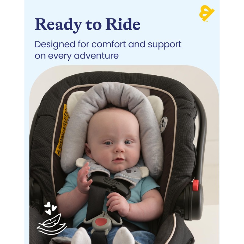 Travel Bug Baby & Toddler 3-Piece Head Support & Strap