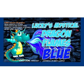Mystical Fire Dragon Flames Blue Flame Colorant Vibrant Long-Lasting Pulsating Blue Flame Color Changer for Indoor or Outdoor Use 25-gram Packets 6 Pack