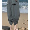 INVACHI Men's Harem Capri Pants Elastic Waist Loose Fit Drawstring