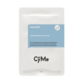 CyMe Nourishing Moisturizing Foot Mask for Dry and Rough Feet - Softens, Exfoliates & Smooths, 1 Pack of 100, Hydrating Formula for Baby-Soft Skin