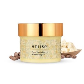 Aniise- Crema corporal Fleur con colágeno para una piel radiante, iluminada y suave, cargada con coco