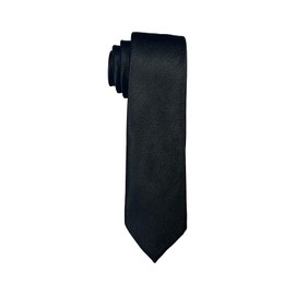 Bliceon Men's Ties, Solid Silk Necktie for Weddings, Parties and Business, Classic Formal Accessory for Every Occasion, Black Tie 6cm