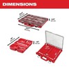 for Milwaukee Tool 48-22-8431 Packout Tool Case, 10 Compartments, Red,