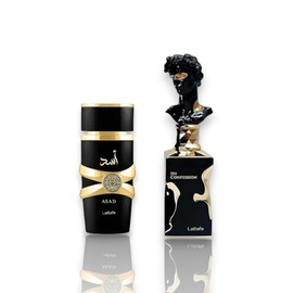 Lattafa | His Confession + Asad 2 piece multipack men's Fragrance Set | Main Accords: Woody + smokey