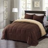 3 Pieces All Season Down Alternative Reversible Quilted Comforter Set