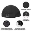 Minicloss Cotton Docker Cap, Adjustable Docker Cap Men Women Hat,