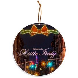 Gotham Decor Christmas in New York Little Italy Christmas Tree Ornament