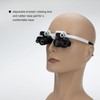 Loupe Magnifier Glasses Head Mount with LED Light Adjustable Glasses