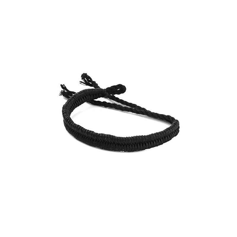Dowling Brothers Minimal Wax Cotton Rope Handmade Festival Bracelet (Solid