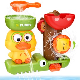 Acsatont Bath Toy, Bath Toy Baby from 1 2 3 Years Water Toy Children Bathtub Toy Children Ducks and Lions for Boys Girls Birthday