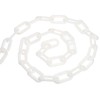 PATIKIL 0.3" Diameter 23Ft Length Plastic Chain Barrier, Safety Link